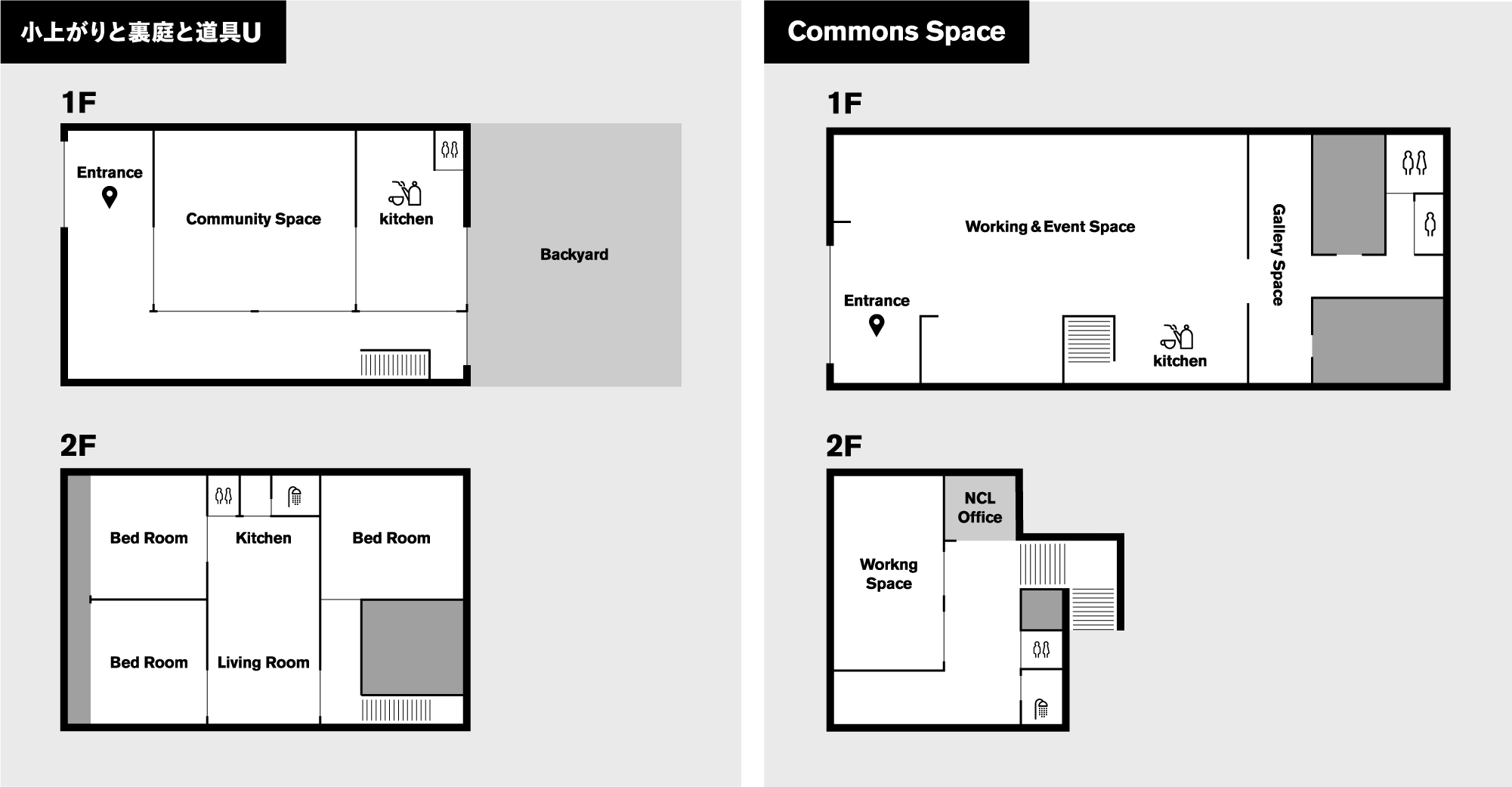 小上がりと裏庭と道具U / Commons Space